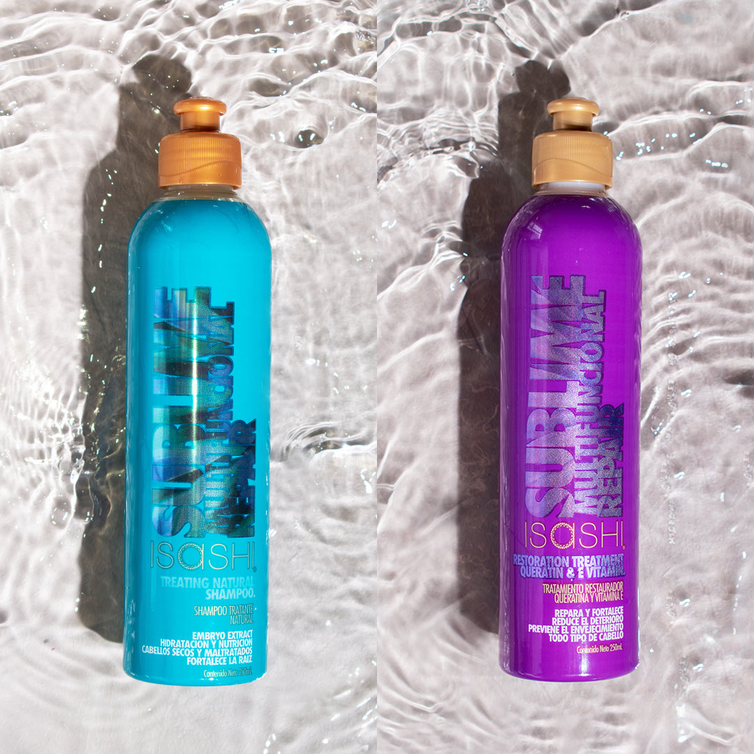 ISASHI SUBLIME SHAMPOO Y TRATAMIENTO REPARADOR 20% de DESCUENTO